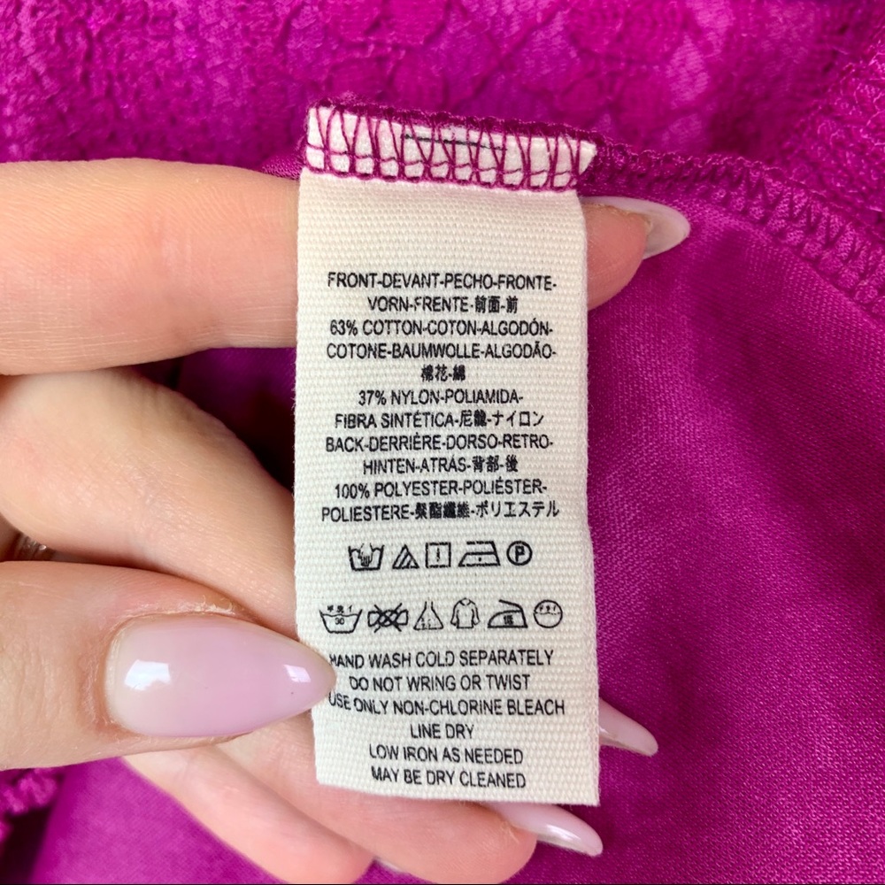 Free People Fuchsia Miss Connections Lace Dress - Picture 8 of 8